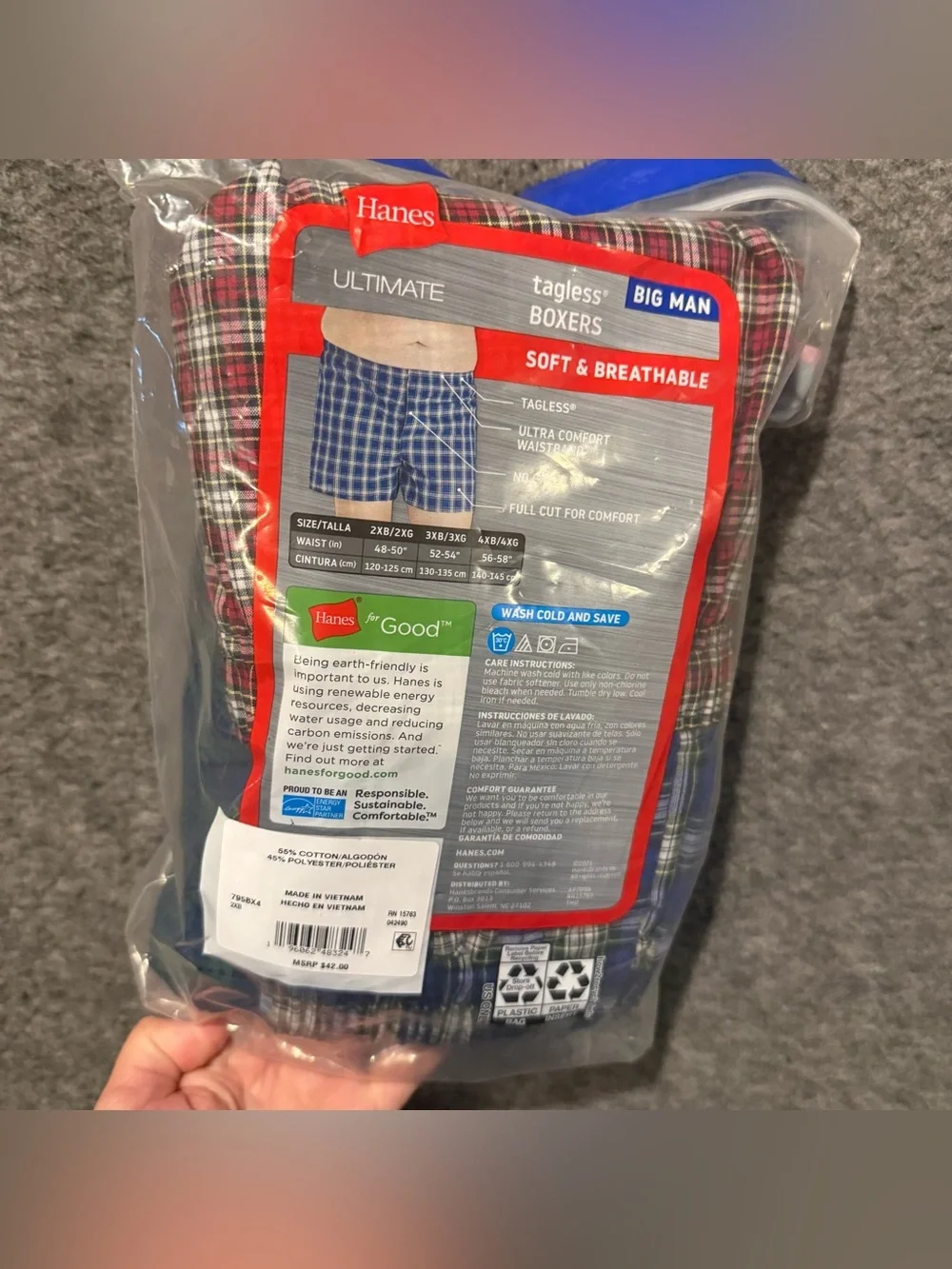 Hanes pack big